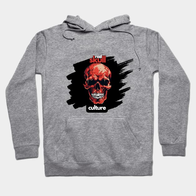 Red Skull Culture, Festival t-shirts, Unisex t-shirt, tees, men's t-shirt, women's t-shirt, summer t-shirts, trendy t-shirt, cool tees, gift Hoodie by Clinsh Online 